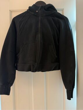 Lululemon Black Cropped Full-Zip Hoodie XS/S